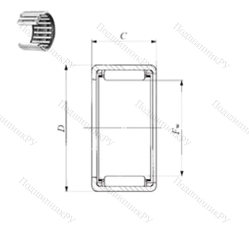 Подшипник игольчатый радиальный BHA 910 Z от производителя  IKO