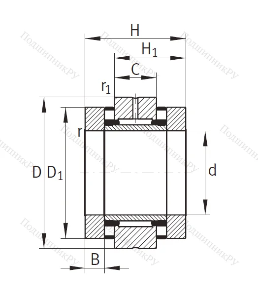 Комбинированный подшипник ZARN 4075 TV A