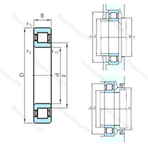 Подшипник роликовый радиальный NJ 1888MA
