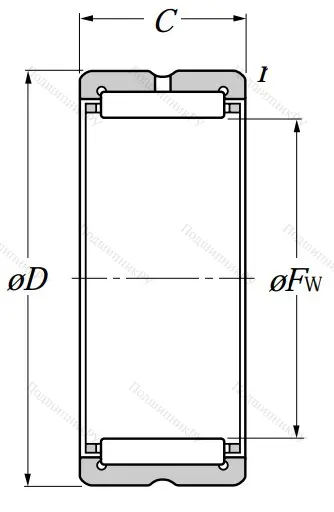 Игольчатый подшипник NK 28/30 RCT