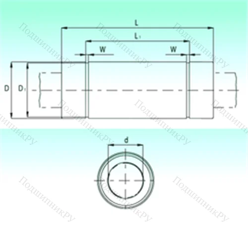 Подшипник шариковый линейный KBL 25112-PP