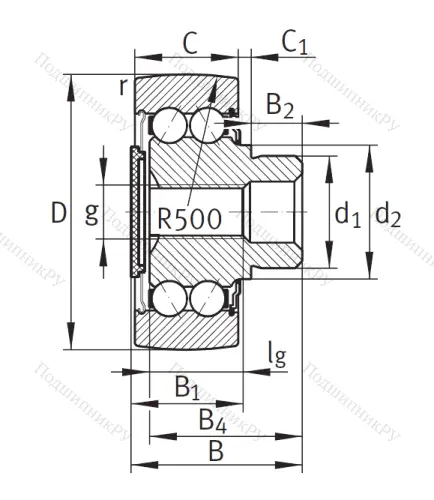 Подшипник ZL 5201 DRS от производителя  INA