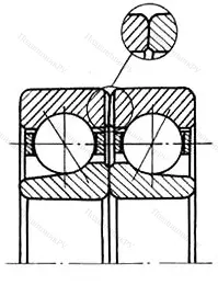 Подшипник  336205 размер 25x52x30 от производителя  ГПЗ-7