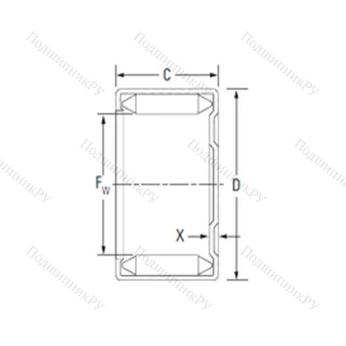 Подшипник игольчатый радиальный M 12121