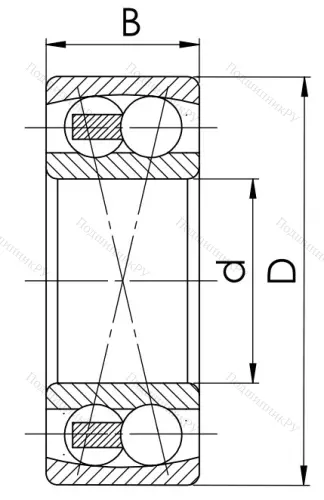 Двухрядный шариковый подшипник 1609 (2309) в Ульяновске