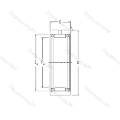 Подшипник игольчатый радиальный RNA 3120