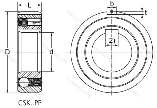 Подшипник обгонной муфты  CSK 15 PP в Ульяновске