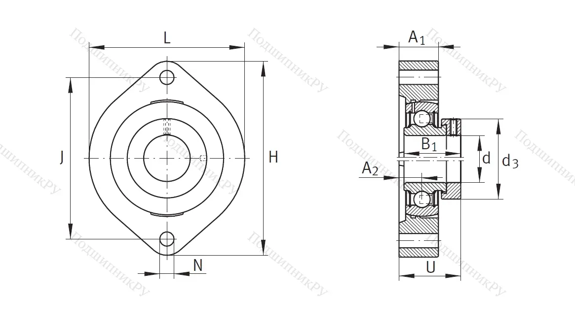 Подшипниковый узел FLCTE 20 XL