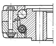 Модификация подшипника 3789/1696 размер 1696,88x2200x165