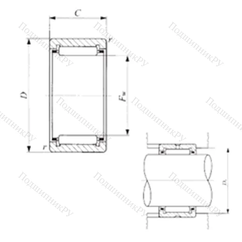 Подшипник игольчатый радиальный TAF 152320/SG