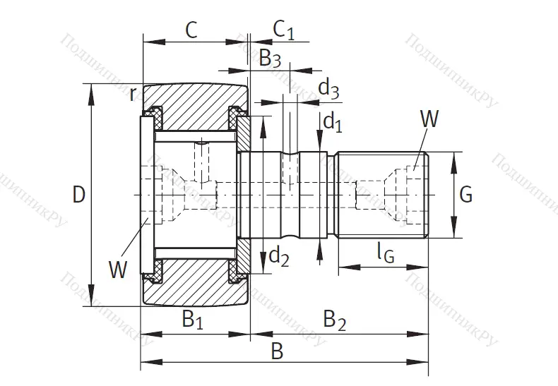 Подшипник KRV 30 PP A