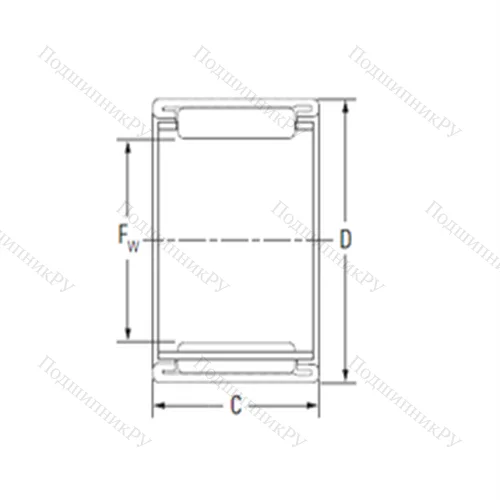 Подшипник игольчатый радиальный BTM 4520A