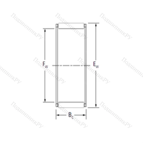 Подшипник игольчатый радиальный RF 252917