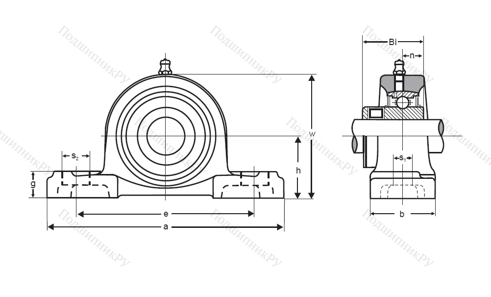 Подшипниковый узел UCP 320