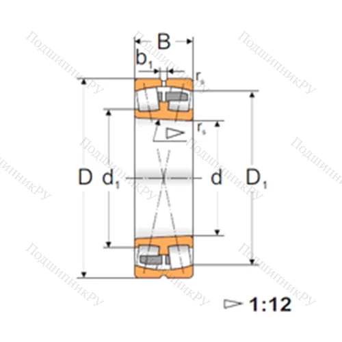 Подшипник роликовый радиальный самоцентрирующийся 22315K от производителя  FBJ