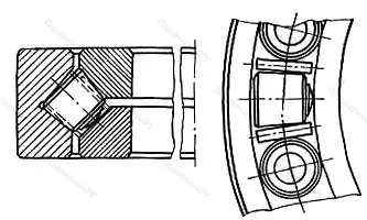 Модификация подшипника 4-6697/900 размер 900x1120x82 от производителя  ГПЗ-1