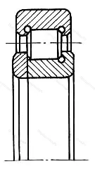 Подшипник  592708 размер 40x77,5x23