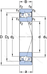 Подшипник S 71919 CB/HCP 4A