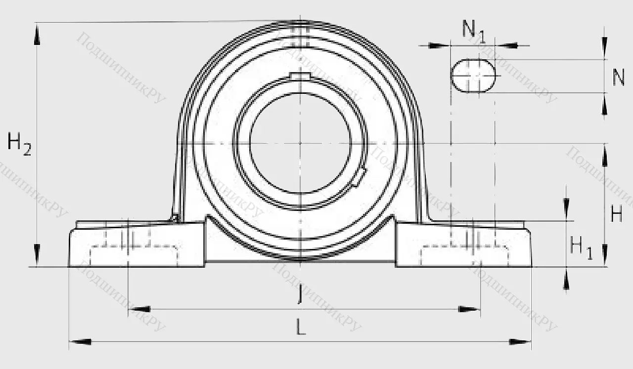 Подшипниковый узел UCP 210 J 7