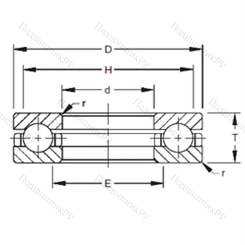 Подшипник шариковый упорный 85TVB 391