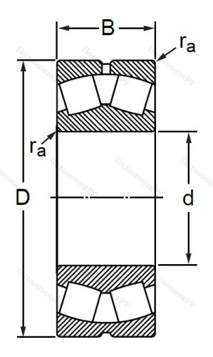 Сферический роликовый подшипник 3003130 AMH (23030 MBW 33) в Ульяновске