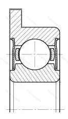 Подшипник  1880095 размер 5x13/15x4