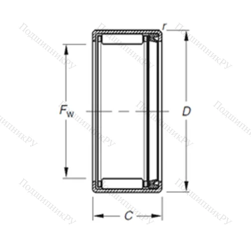 Подшипник игольчатый радиальный HK 1814RS
