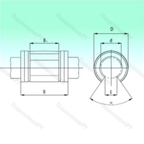 Подшипник шариковый линейный KNO 50100