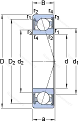 Подшипник S 71922 ACE/P 4A