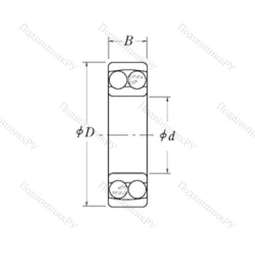 Подшипник шариковый радиальный самоцентрирующийся NMJ 1/2
