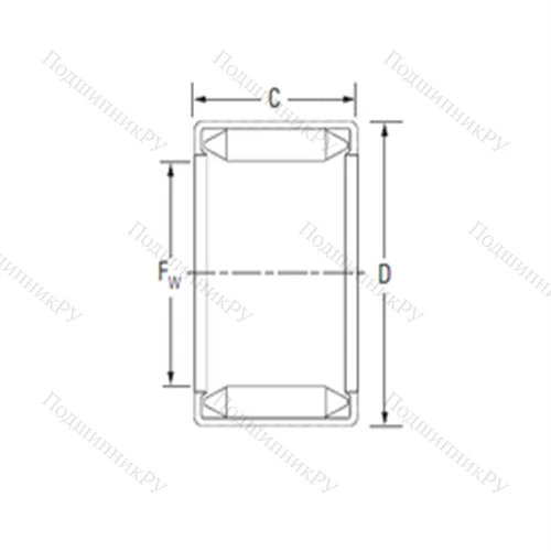 Подшипник игольчатый радиальный BH 1112