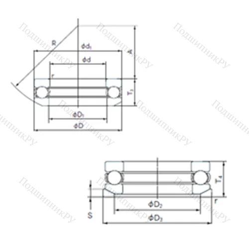 Подшипник шариковый упорный 53430U