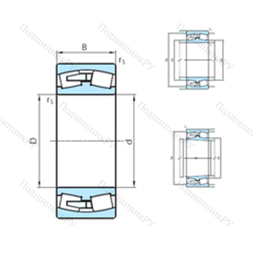 Подшипник роликовый радиальный самоцентрирующийся 24036CW 33MB
