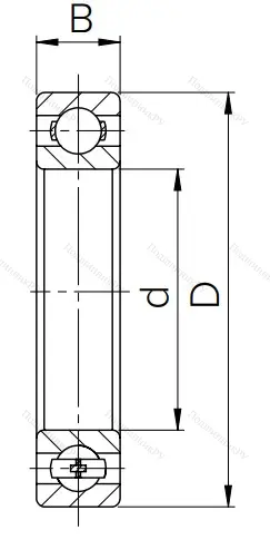 Шариковый однорядный подшипник 224 (6224)