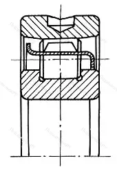 Модификация подшипника 402311К1М размер 55x120x29 ГПЗ-10 от производителя  ГПЗ-10