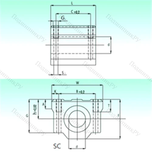 Подшипник шариковый линейный SC 35 AS