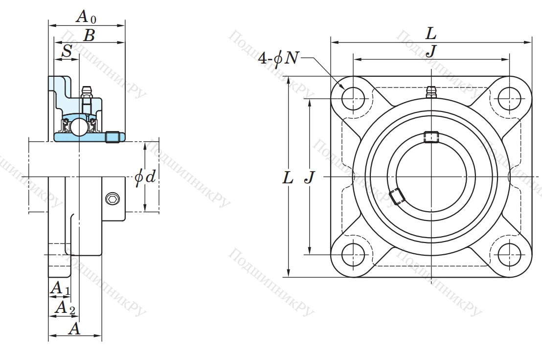 Подшипниковый узел UCF 201 J