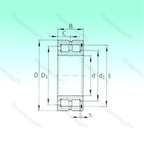 Подшипник роликовый радиальный SL 185030 от производителя  NBS