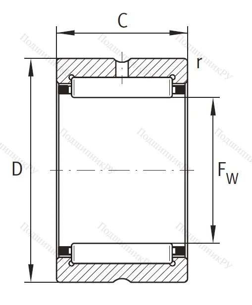 Игольчатый подшипник RNA 4903 XL