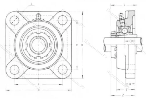 Подшипниковый узел UKF 208 в Ульяновске