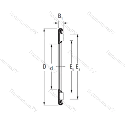 Подшипник игольчатый упорный AX 5 13
