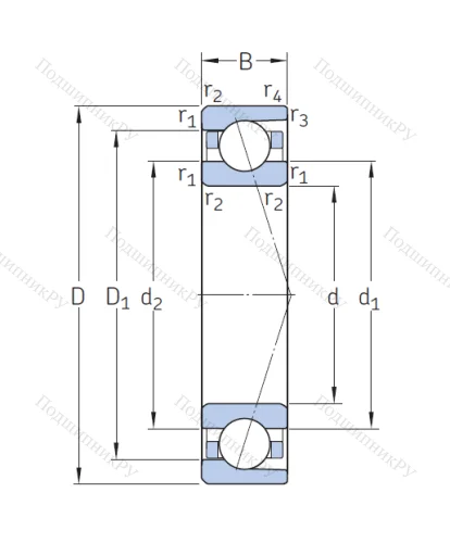 Сверхточный подшипник 7020 ACDGA/P 4A от производителя  SKF
