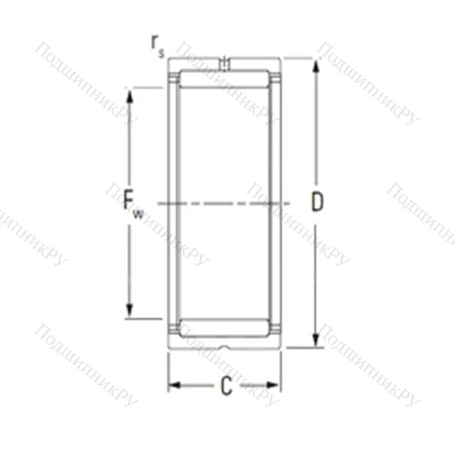 Подшипник игольчатый радиальный NK 70/25