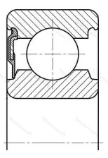 Подшипник  62301-RS (160601) размер 12x37x17 от производителя  SKF