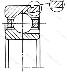 Модификация подшипника 75-170307ЕШ3 размер 35x80x21