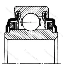 Модификация подшипника 420206 размер 30x62x16/24