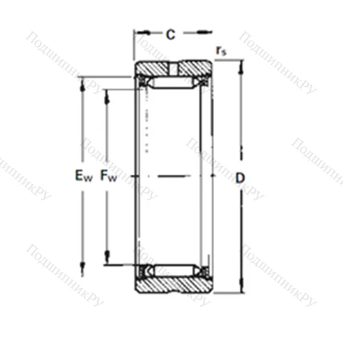 Подшипник игольчатый радиальный RNA 1030