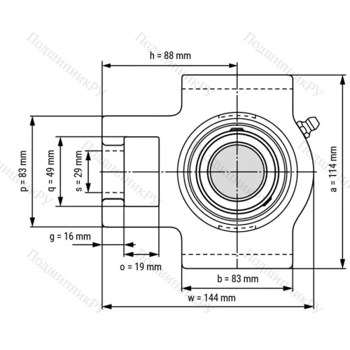 Подшипниковый узел UCT 208 - Вал: 40 мм