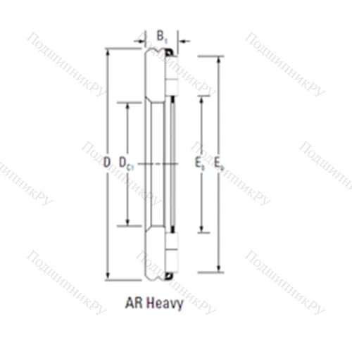 Подшипник игольчатый упорный AR 24 120 210