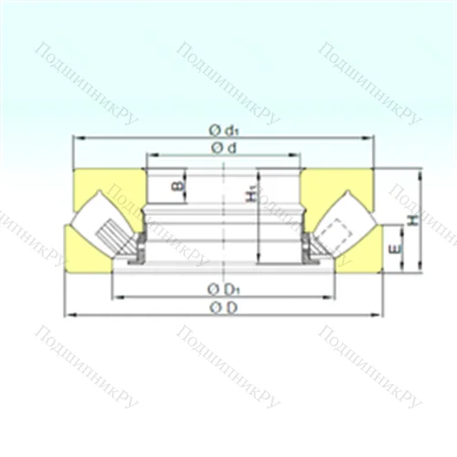Подшипник роликовый упорно-радиальный 294/850 M от производителя  ISB